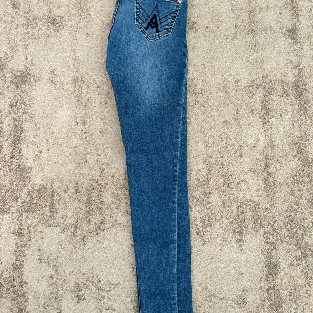 7 for all Mankind Distressed Girls Stretchy Skinny Jeans Size 10 - Picture 2 of 6